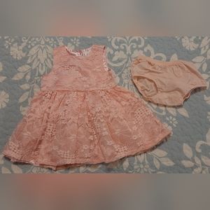 Beautiful baby dress pink lace size 6-9 months The Children's place
